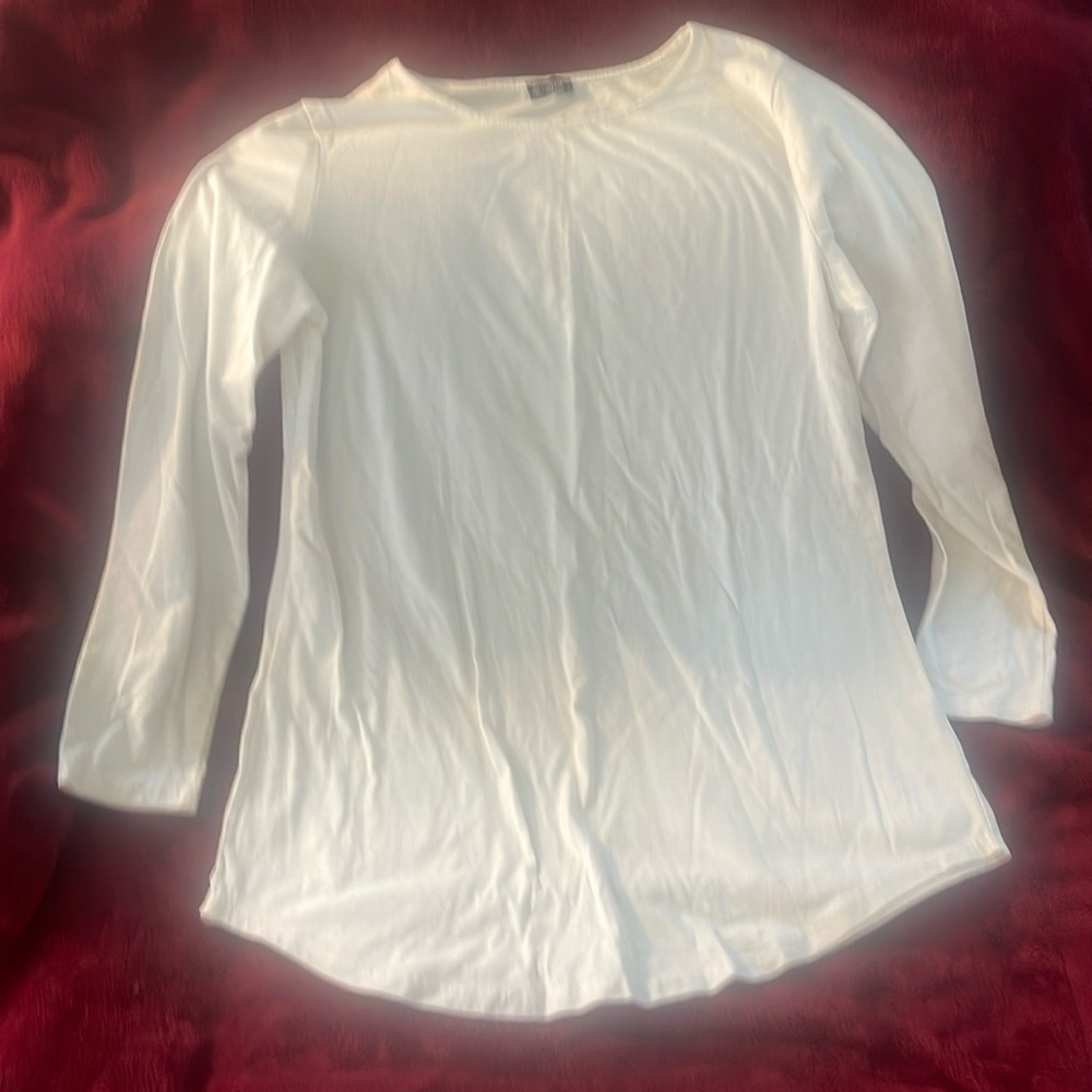 White long sleeve size medium